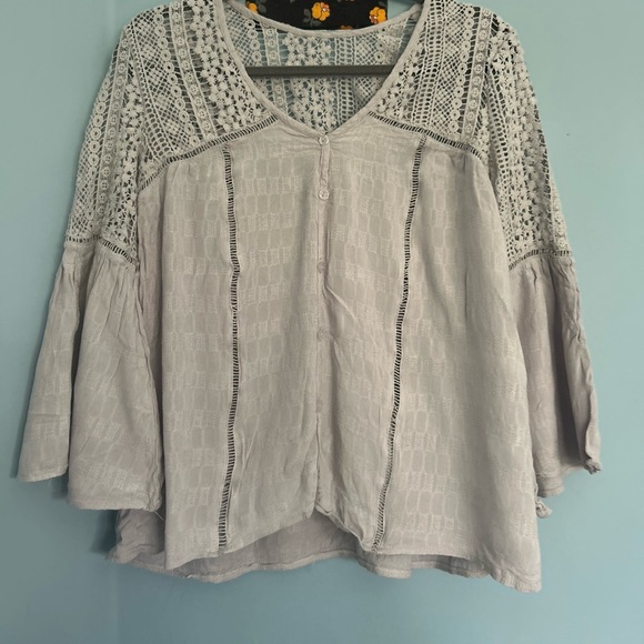 Blouse “Pavla” in Soft Lilac Shade main image 0